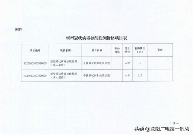 广东省核酸检测价格文件详解